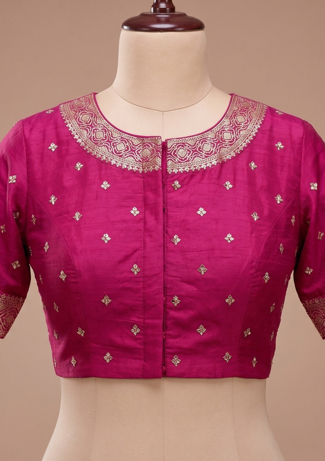 Wine Banarasi Silk Saree