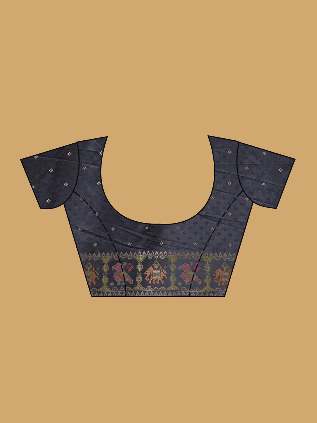 Black Patola Art Silk Saree