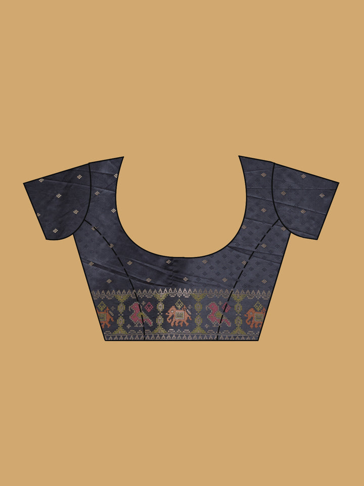 Black Patola Art Silk Saree