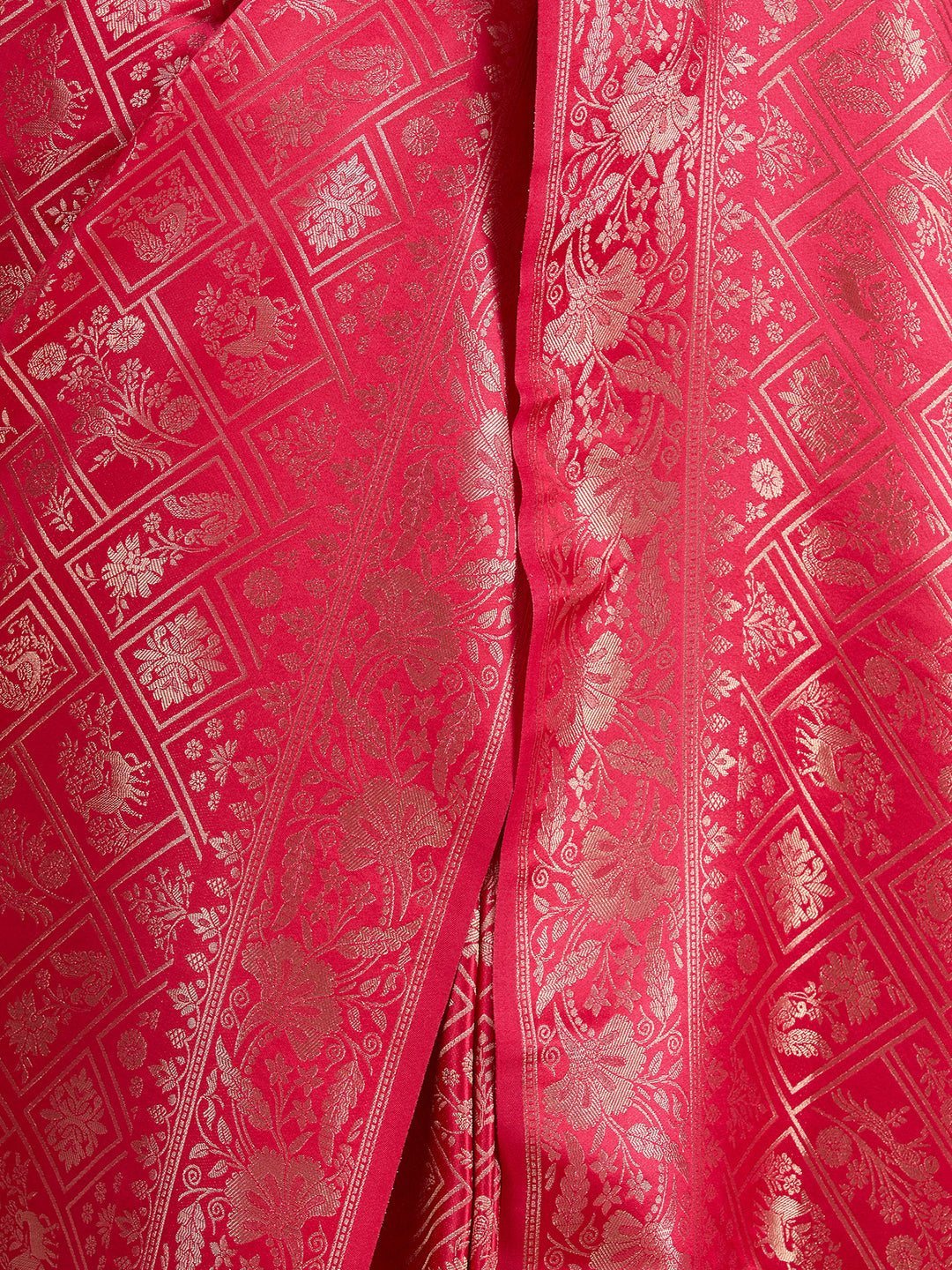 Rani Pink Patola Art Silk Saree