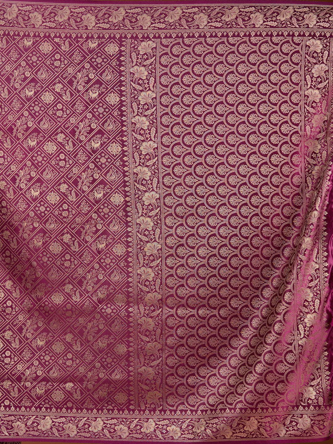 Wine Patola Art Silk Saree
