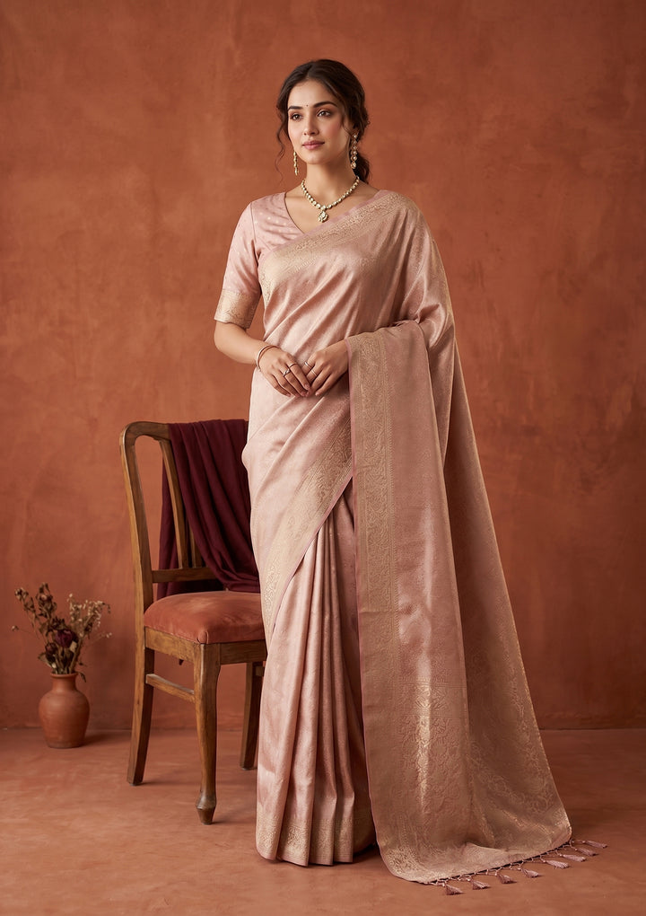 Mauve Banarasi Art Silk Saree