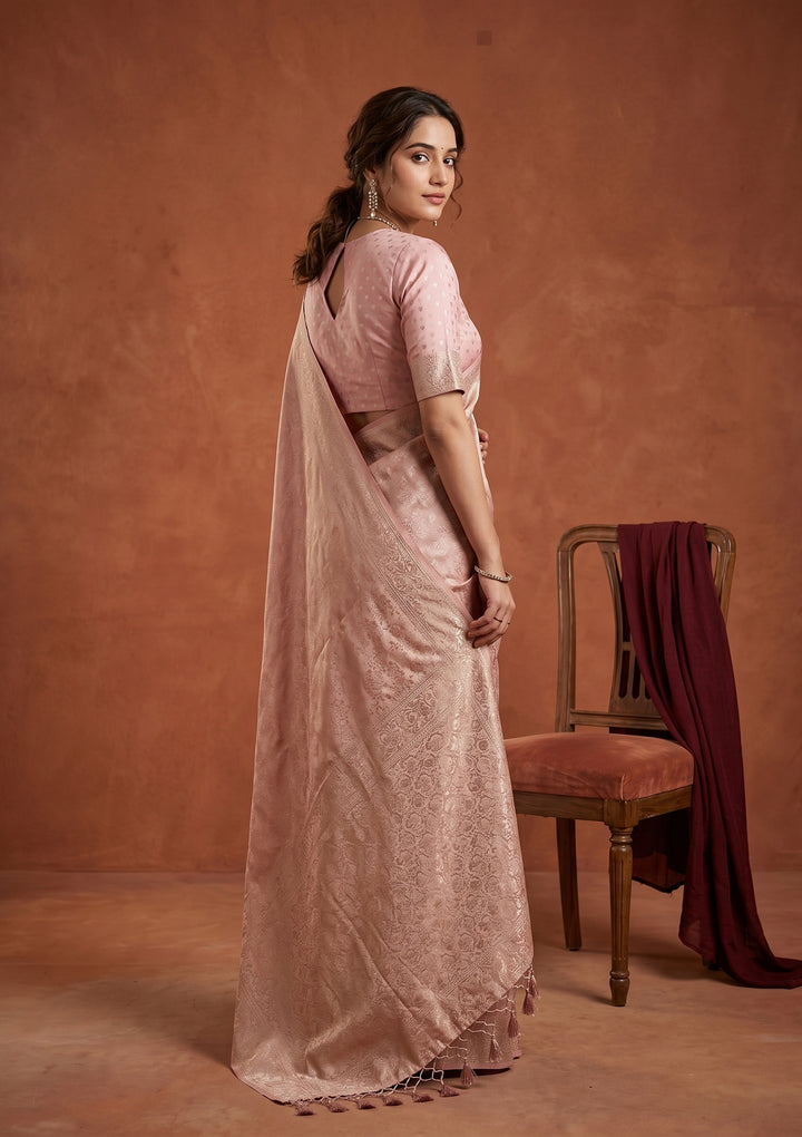 Mauve Banarasi Art Silk Saree
