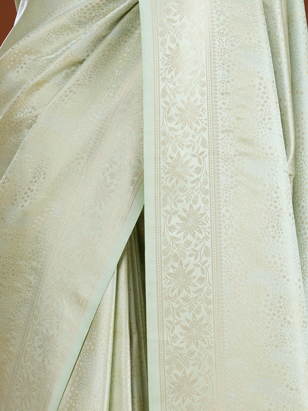 Pista Green Banarasi Art Silk Saree