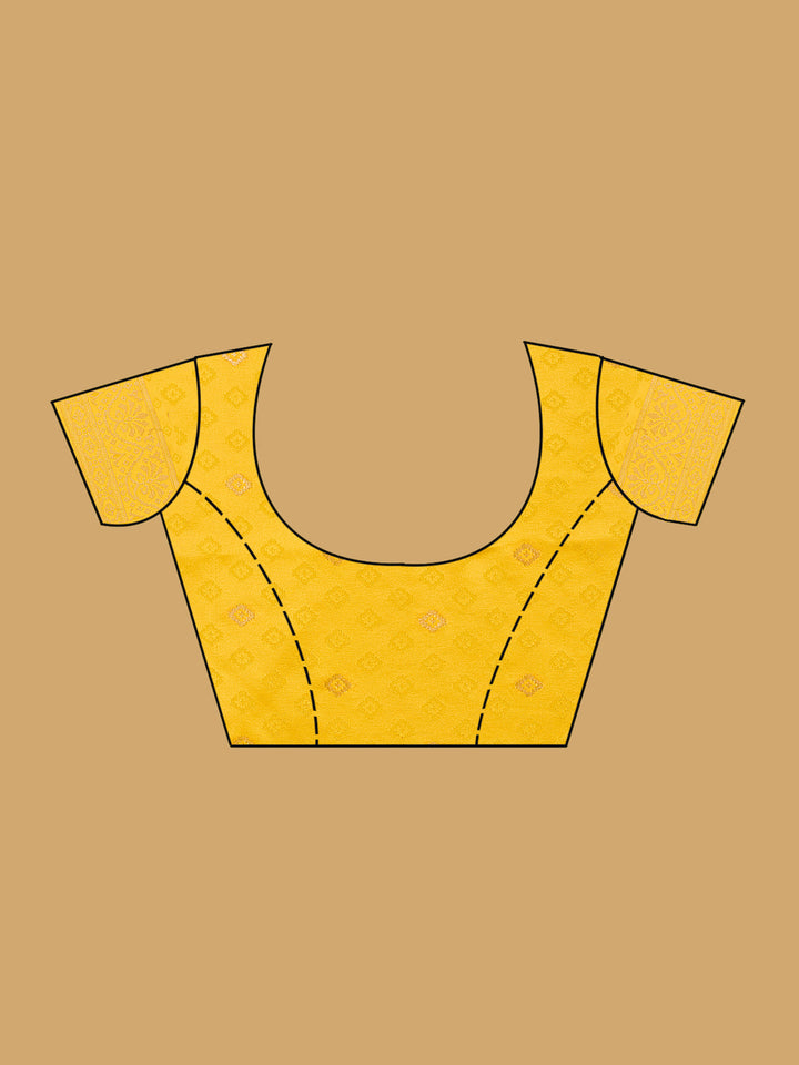 Yellow Patola Art Silk Saree