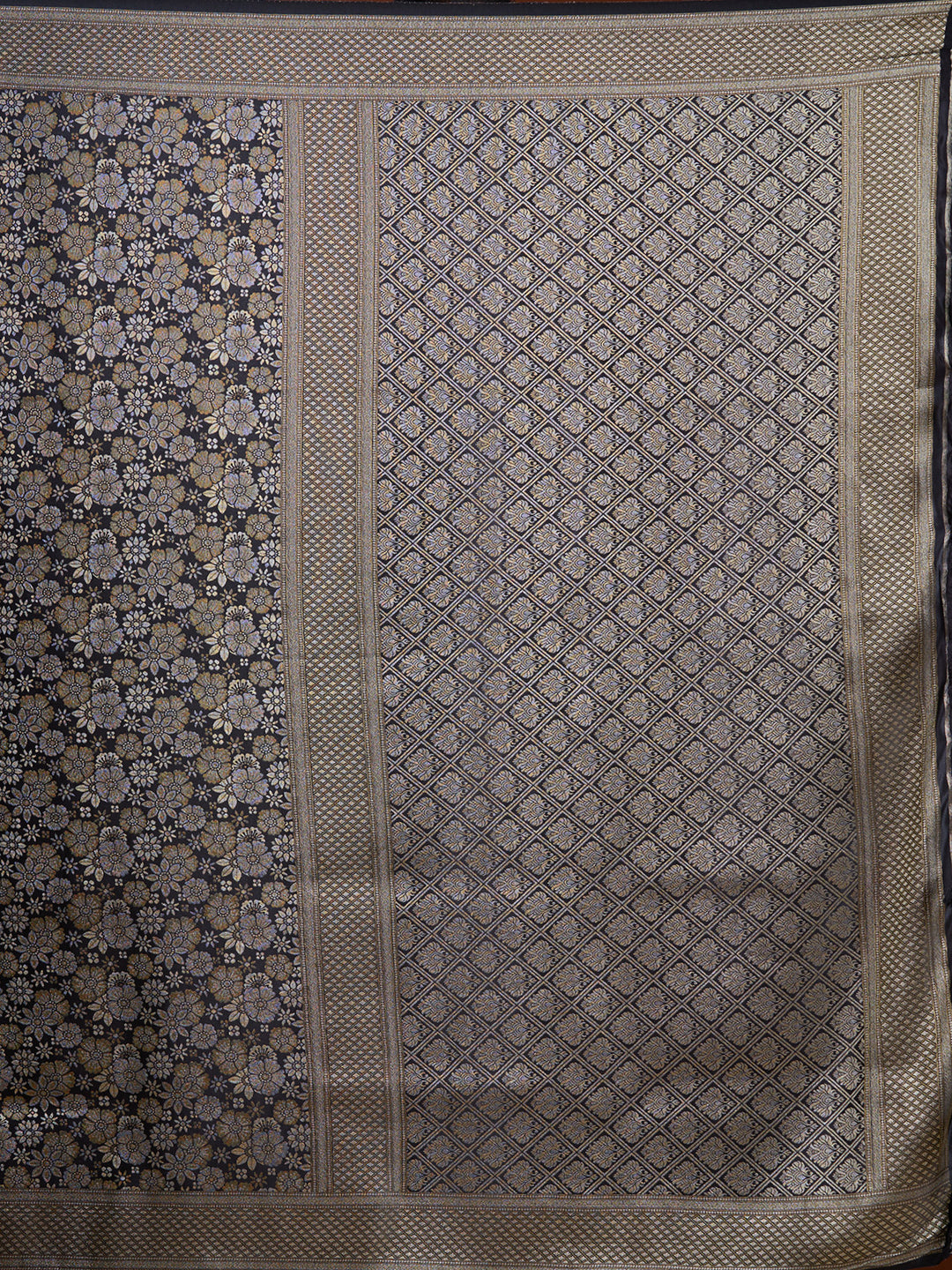 Black Banarasi Art Silk Saree