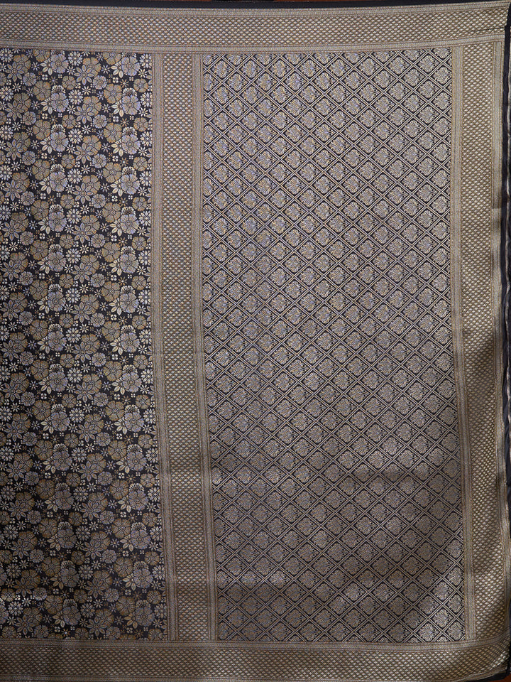 Black Banarasi Art Silk Saree