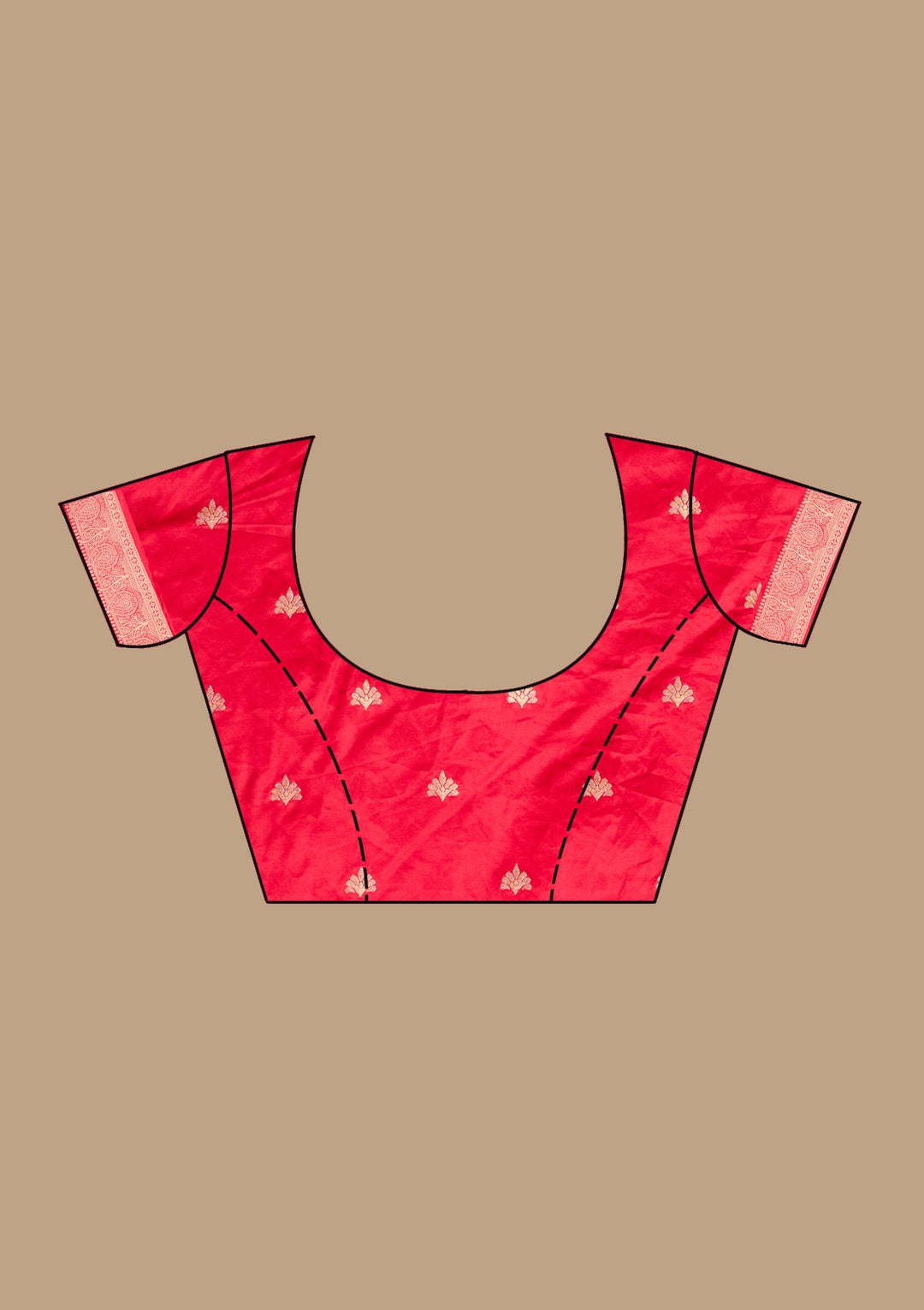 Rani Pink Banarasi Silk Saree With Matching Blouse Piece