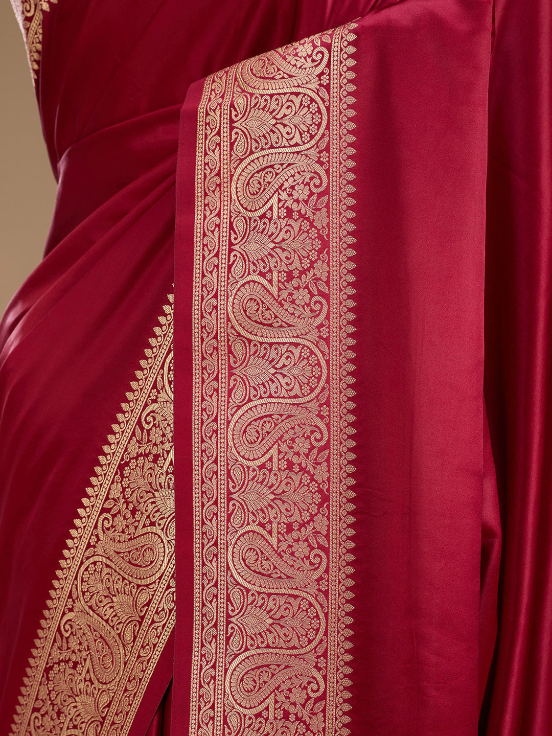Maroon Banarasi Art Silk Saree