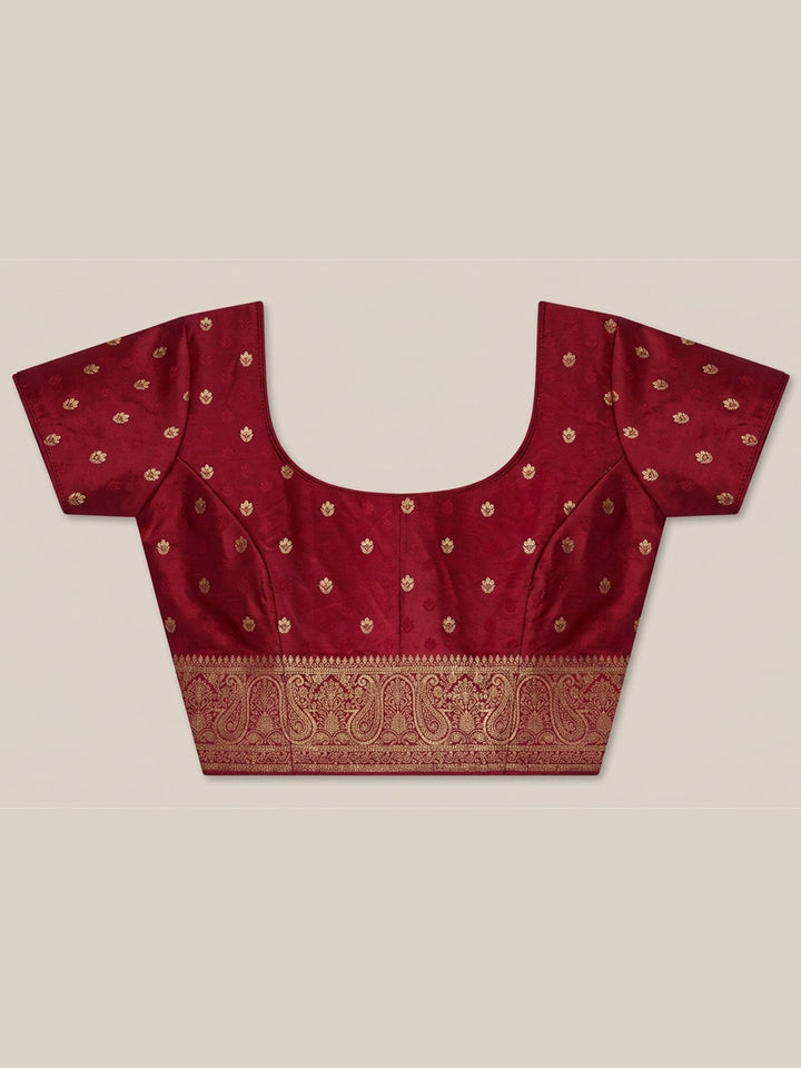 Maroon Banarasi Art Silk Saree