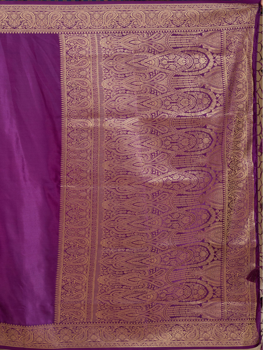 Purple Banarasi Art Silk Saree