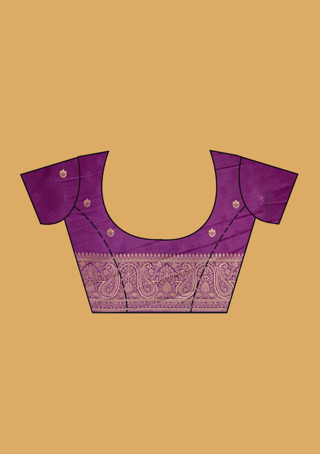 Purple Banarasi Art Silk Saree