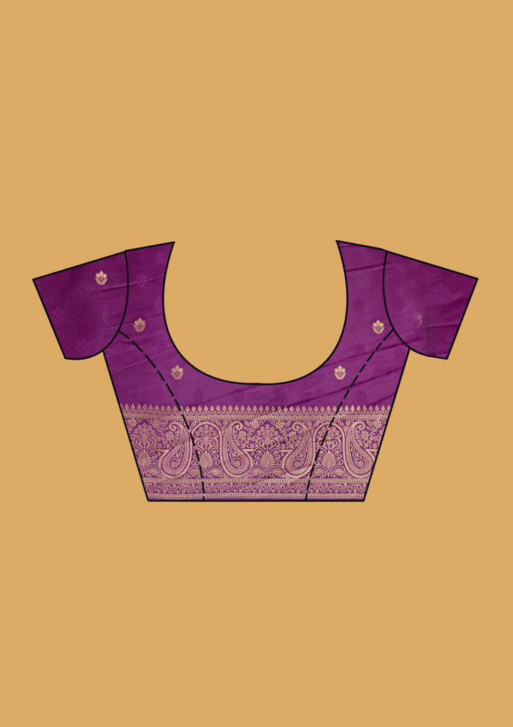 Purple Banarasi Art Silk Saree
