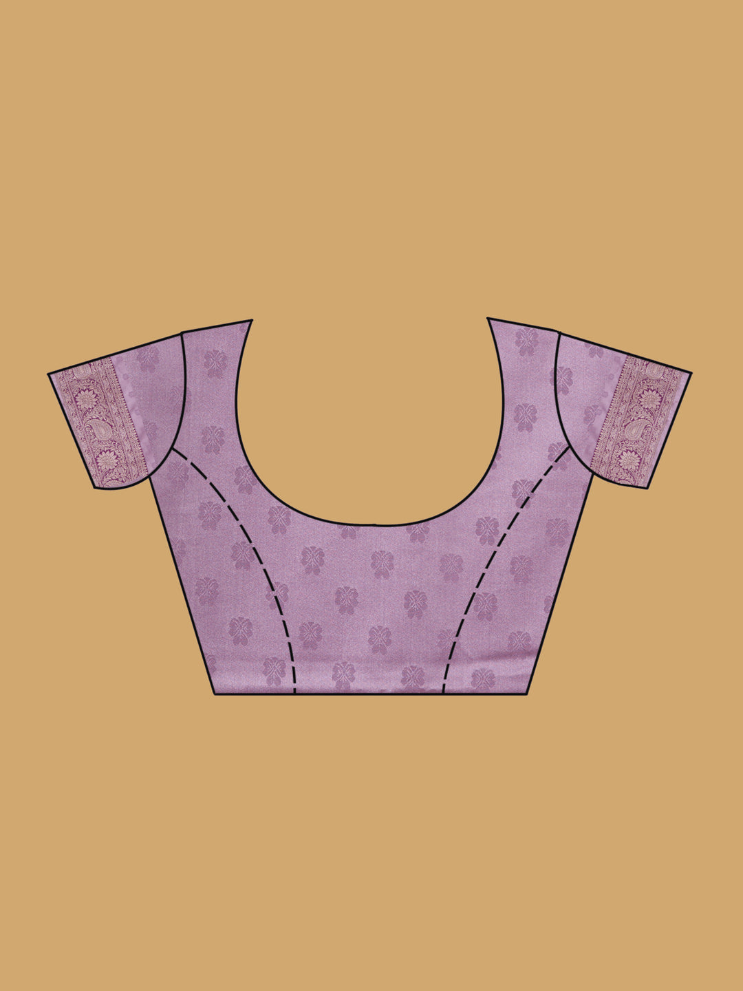 Lavender Banarasi Art Silk Saree