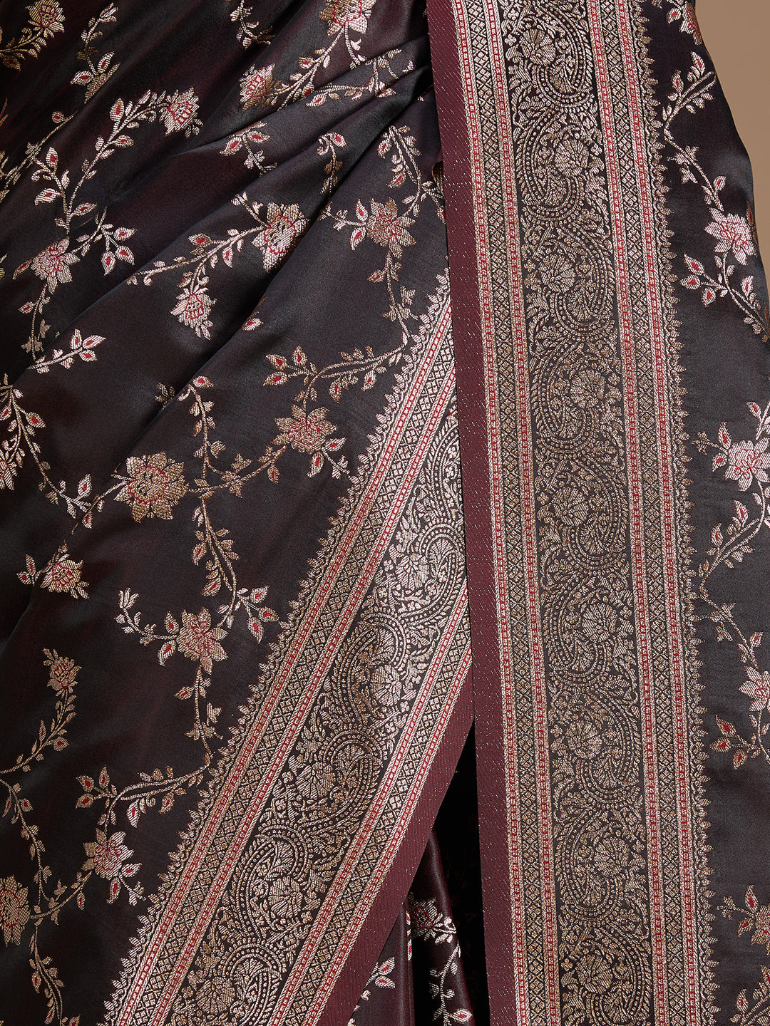Maroon Banarasi Art Silk Saree