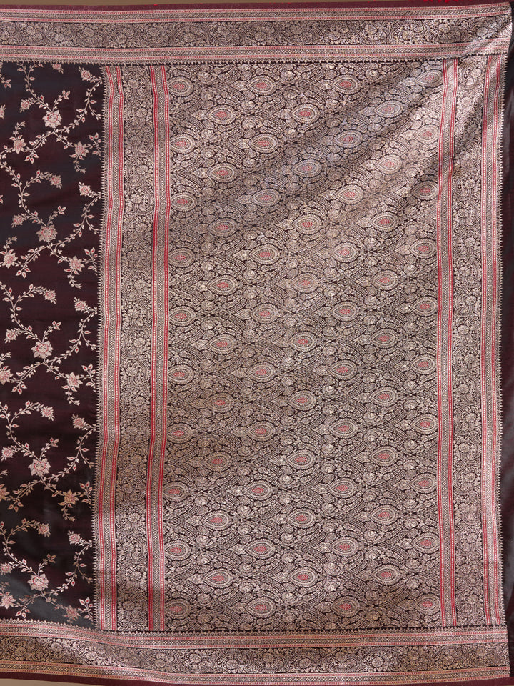 Maroon Banarasi Art Silk Saree
