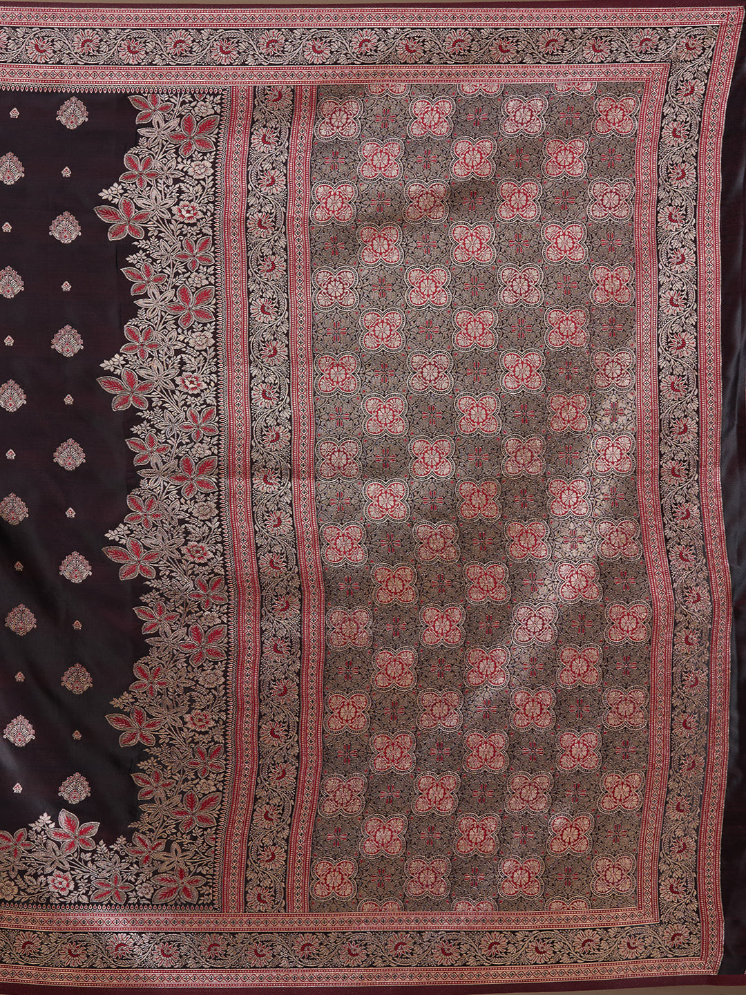 Maroon Banarasi Art Silk Saree