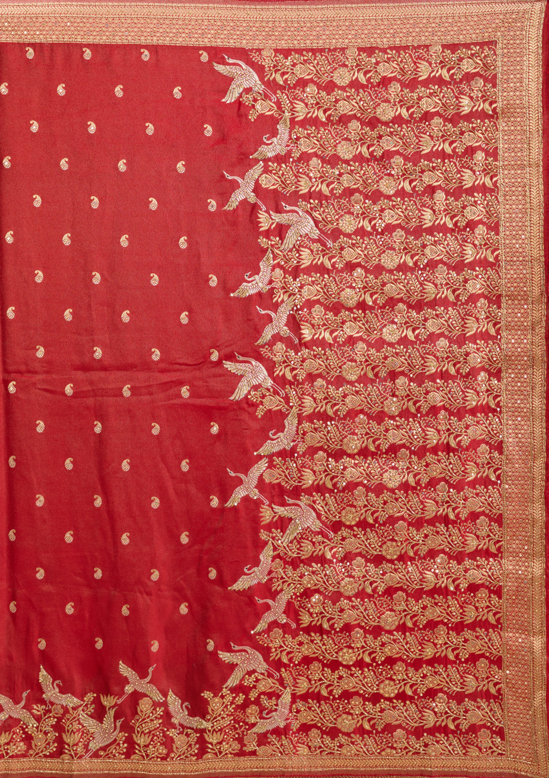 Red Kanjivaram Art Silk Saree