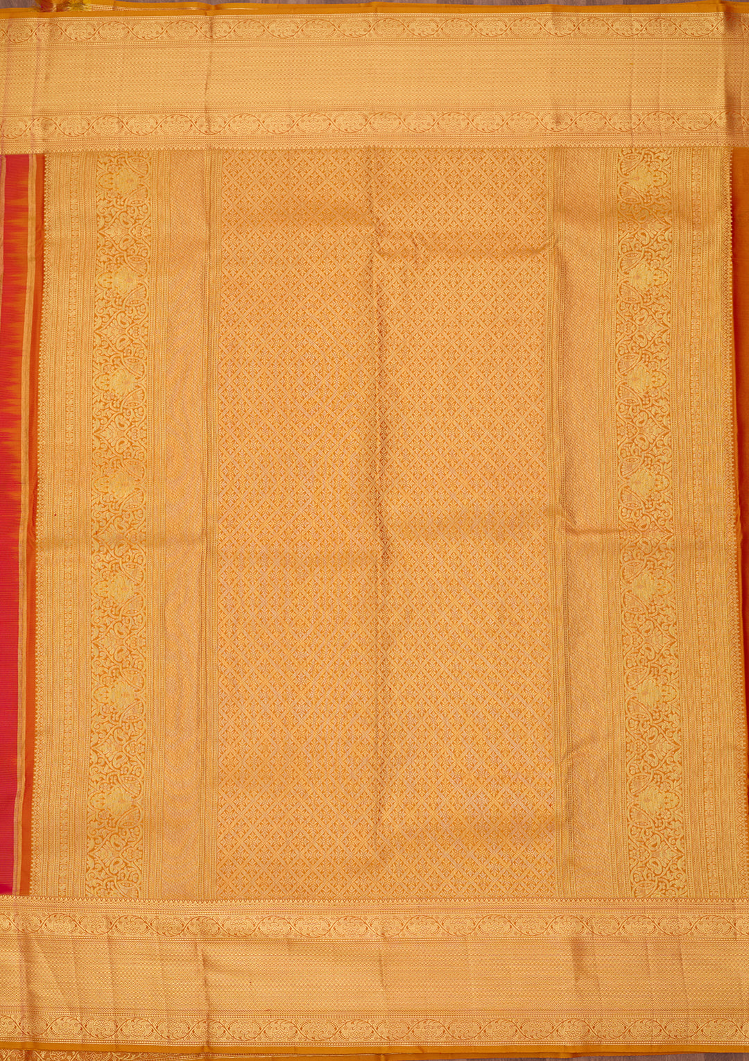Rani Pink Silk Checks Saree With Matching Blouse Piece
