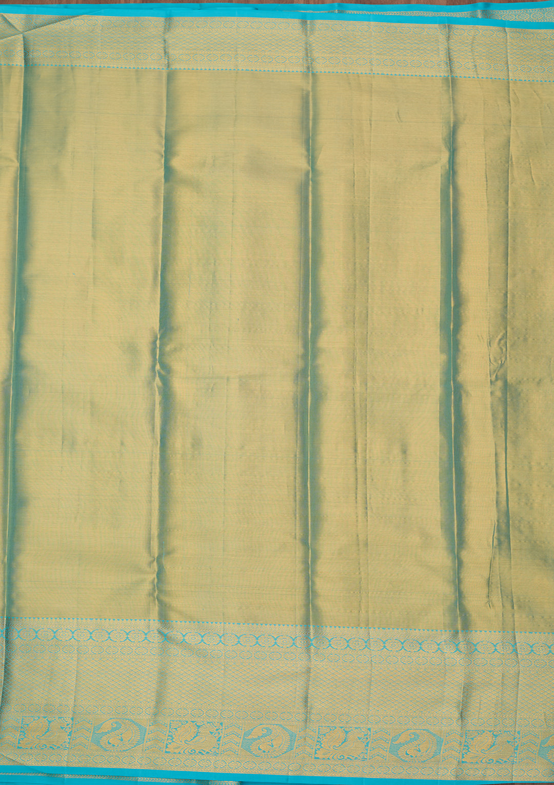 Sea Green Silk Jaal Saree With Matching Blouse Piece