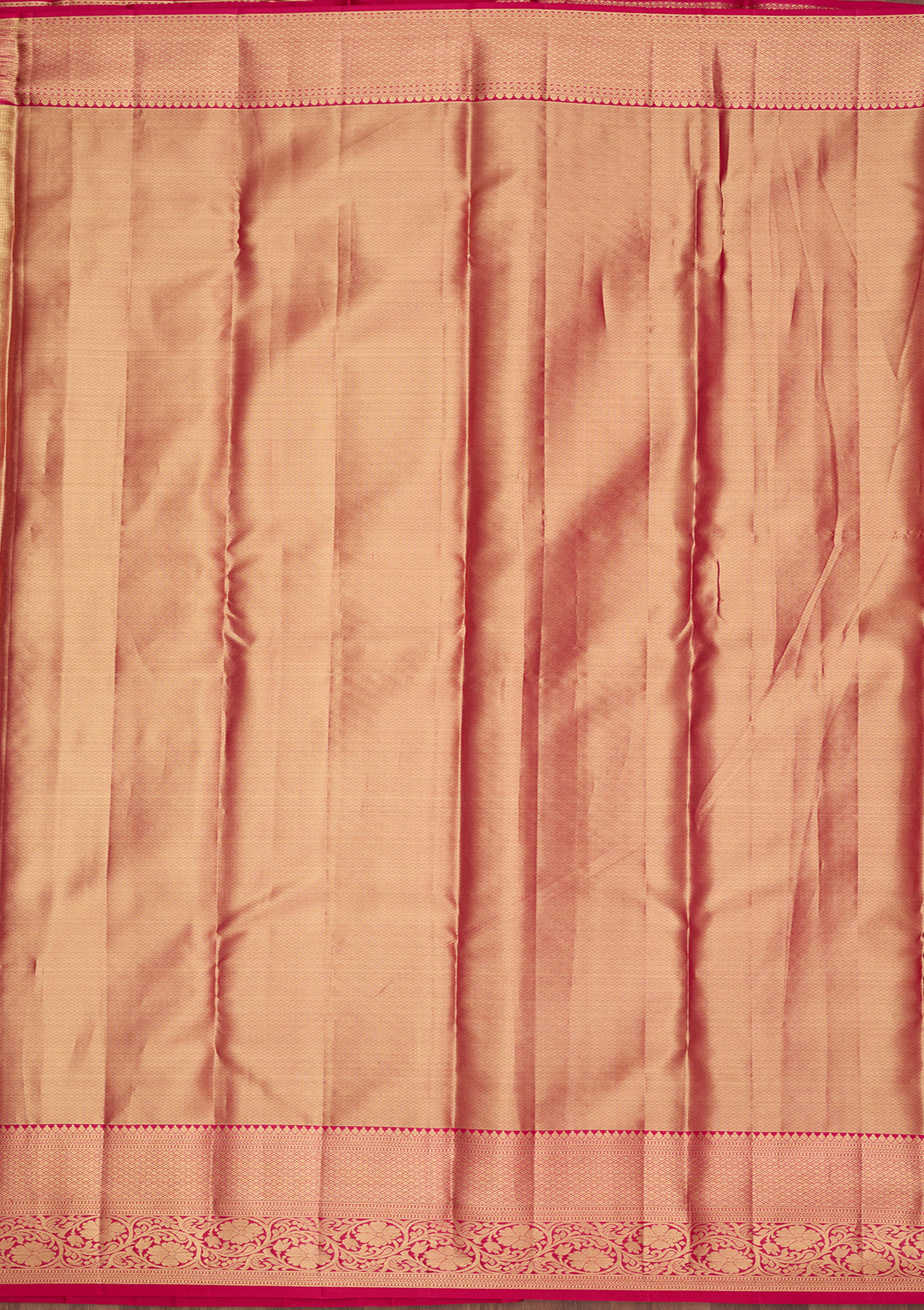 Peach Silk Jaal Saree With Matching Blouse Piece