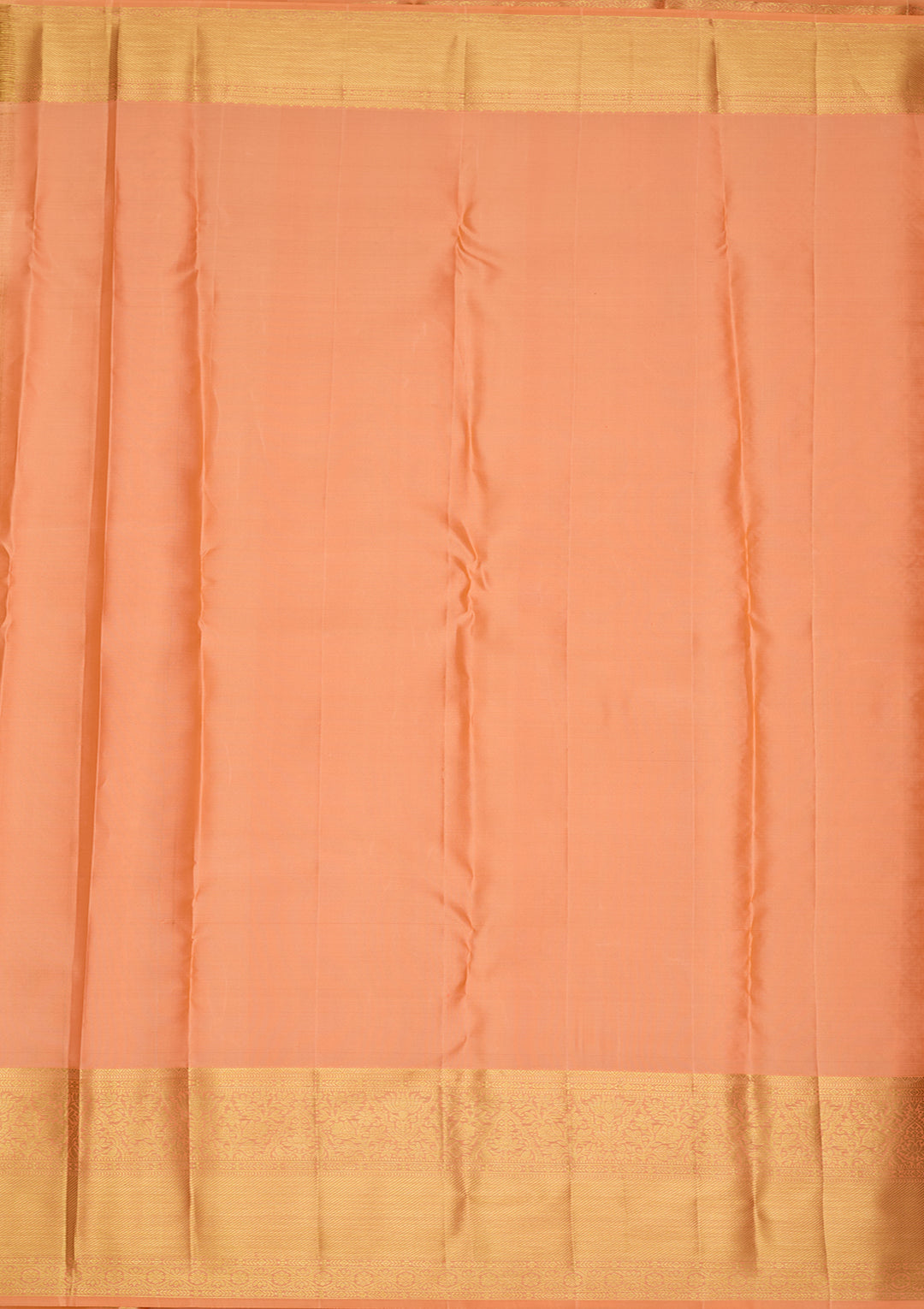 Peach Silk Jaal Saree With Matching Blouse Piece