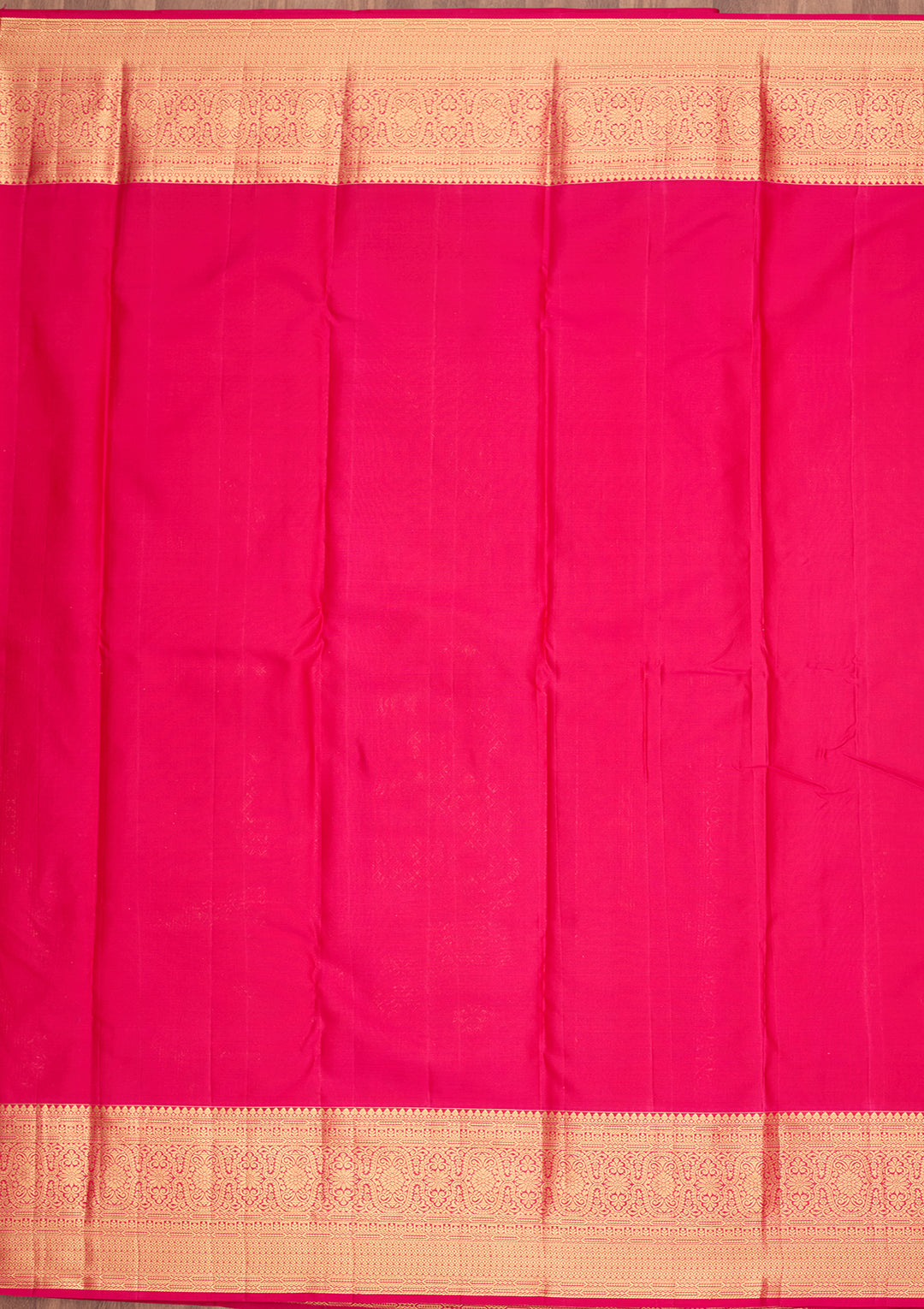 Peach Silk Checks Saree With Matching Blouse Piece