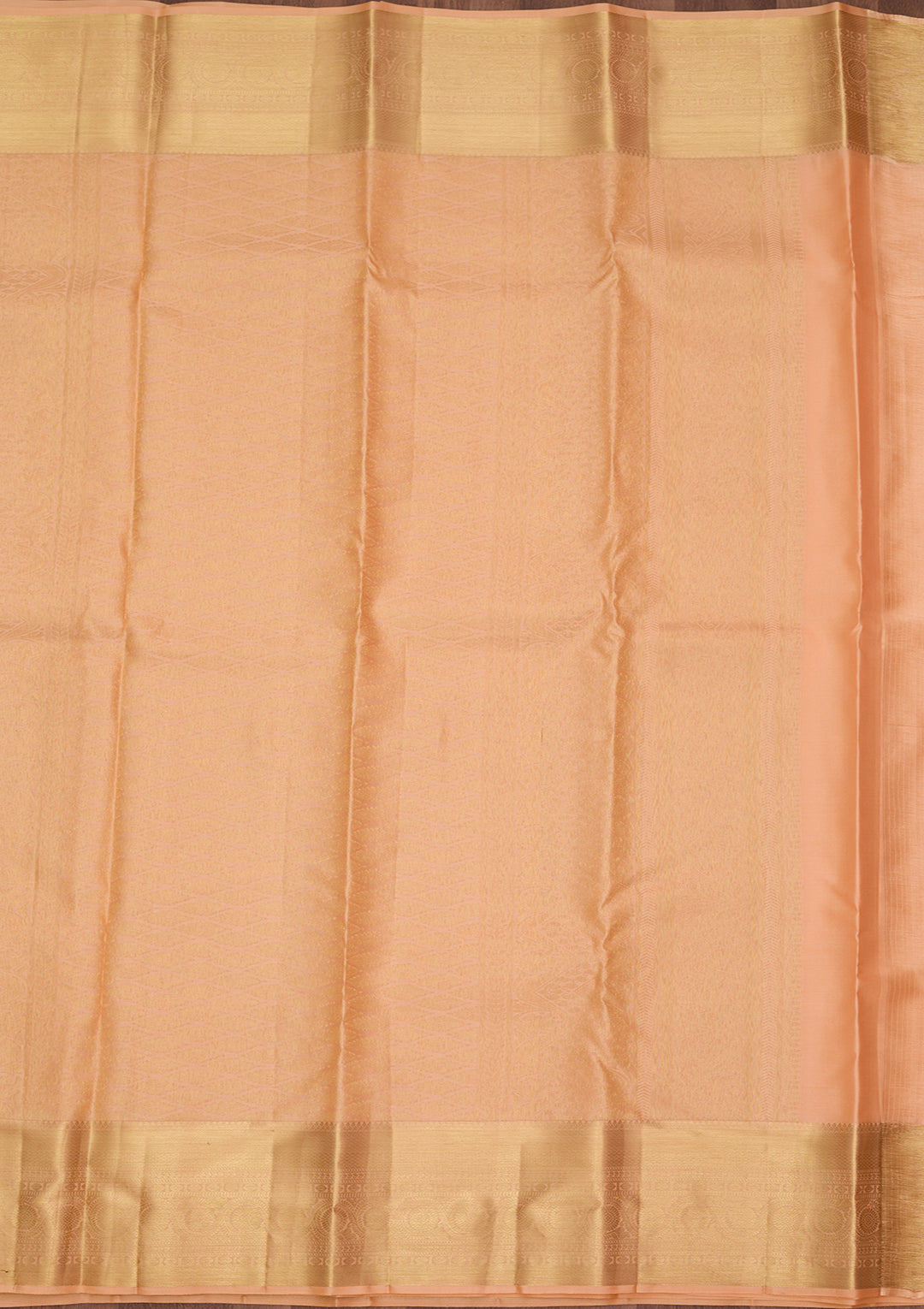 Peach Dharmavaram Pure Silk Saree