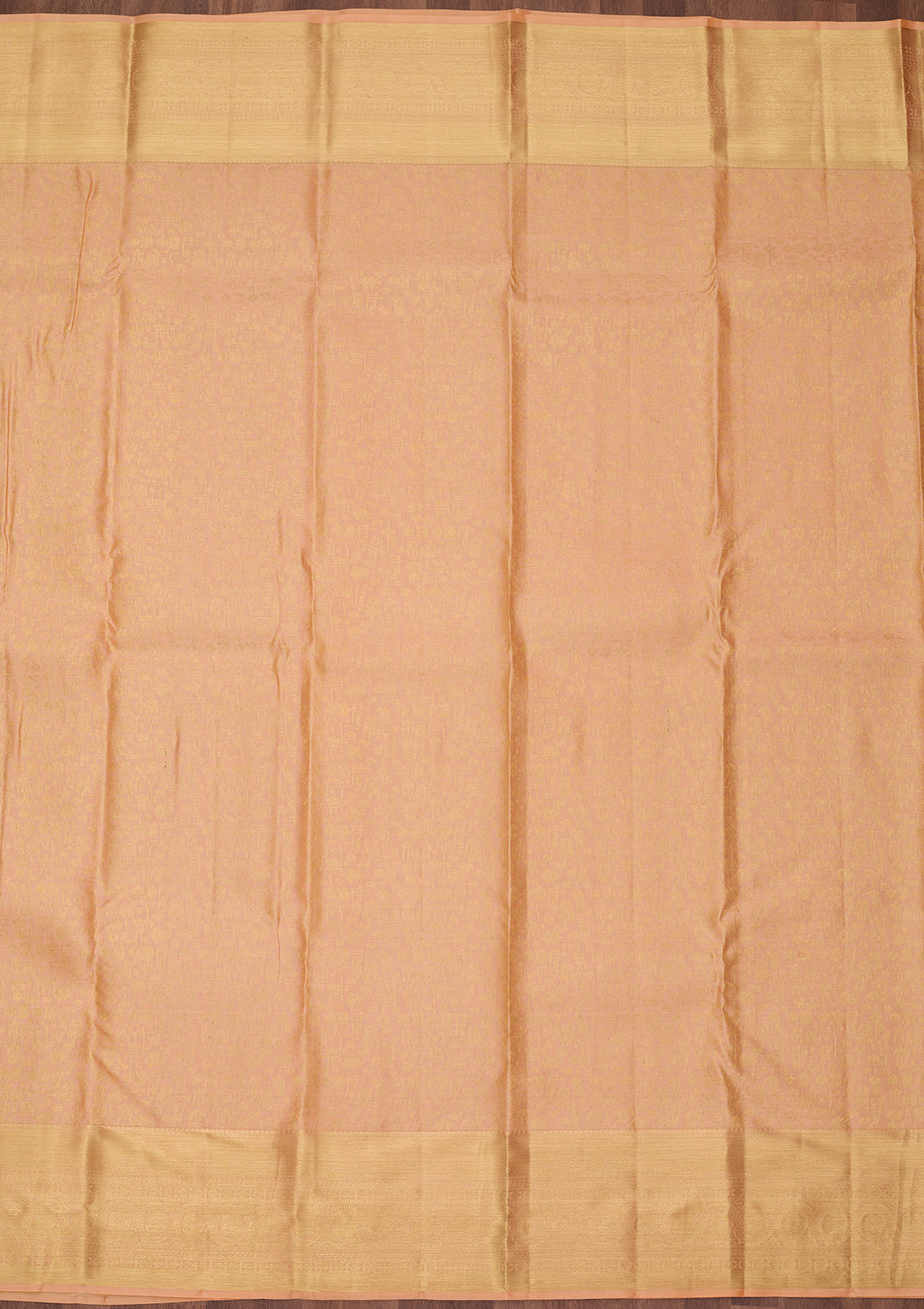Peach Dharmavaram Pure Silk Saree