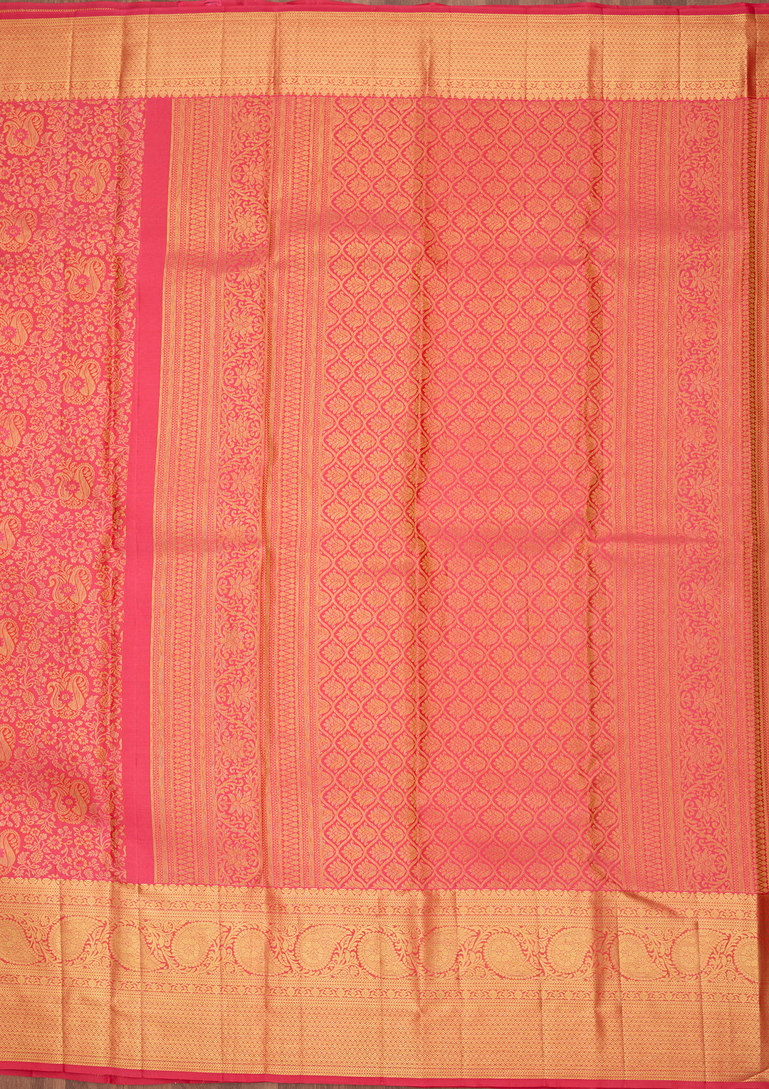 Mustard Dharmavaram Pure Silk Saree