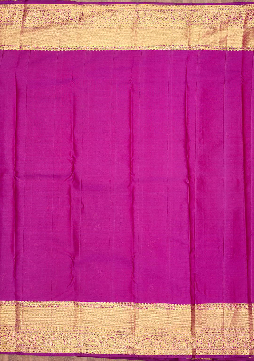Mustard Dharmavaram Pure Silk Saree
