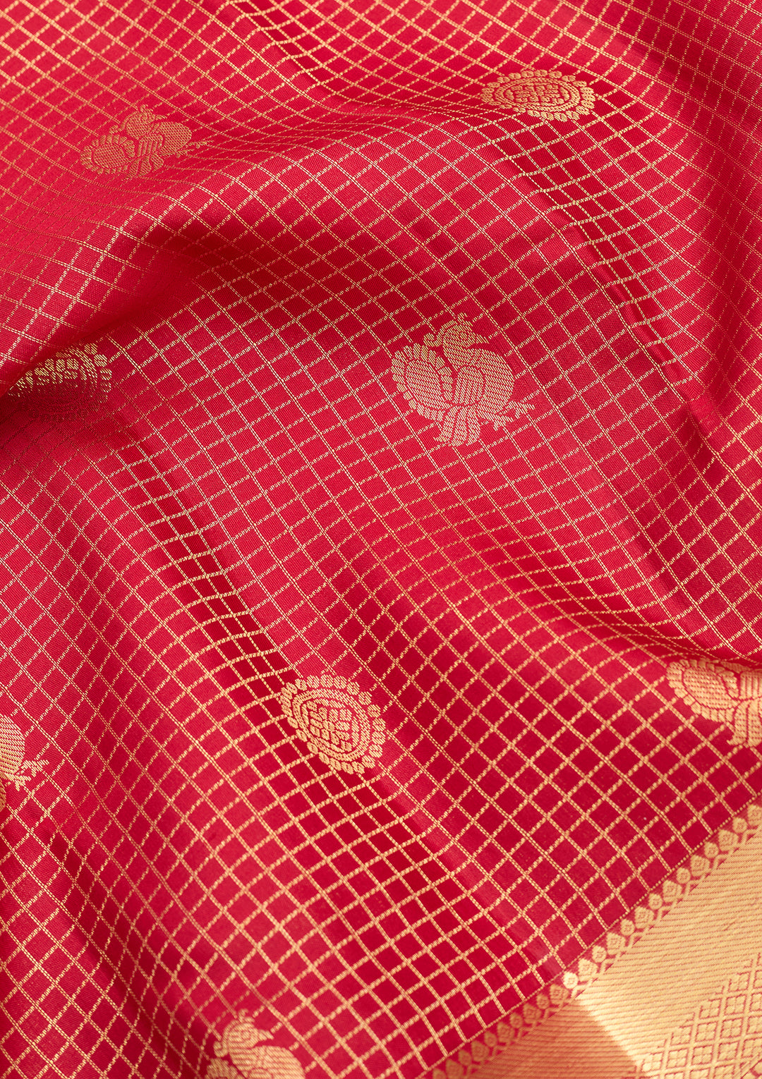 Maroon Dharmavaram Pure Silk Saree