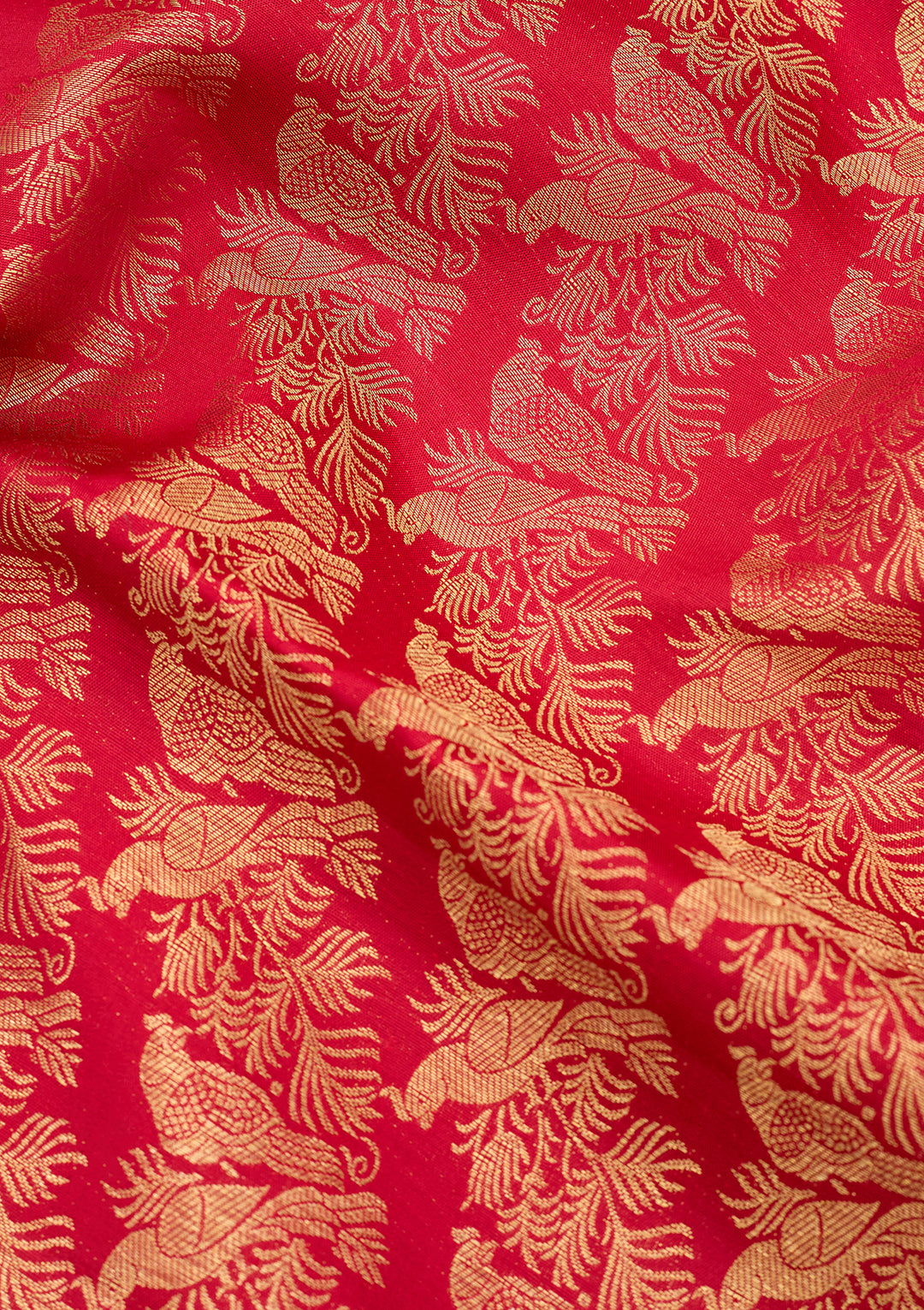 Maroon Dharmavaram Pure Silk Saree