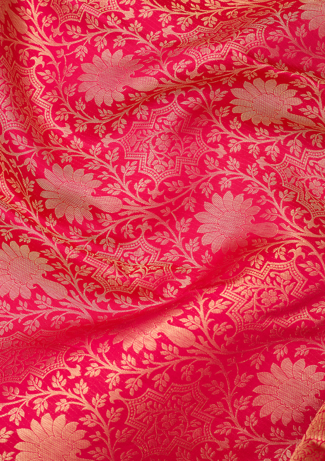 Rani Pink Dharmavaram Pure Silk Saree