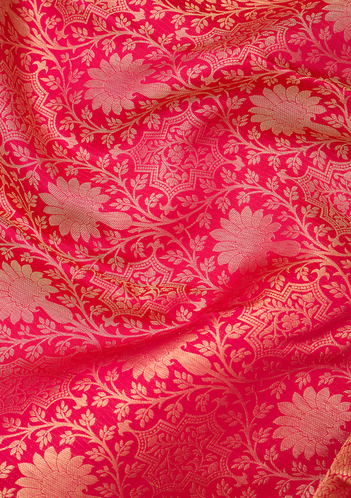 Rani Pink Dharmavaram Pure Silk Saree