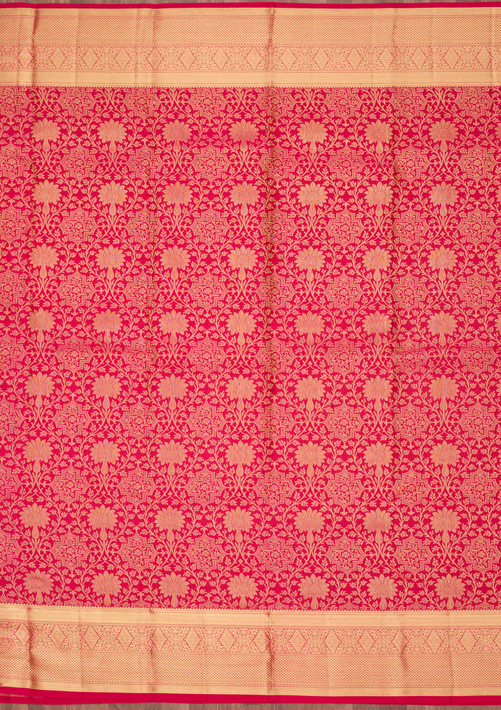 Rani Pink Dharmavaram Pure Silk Saree