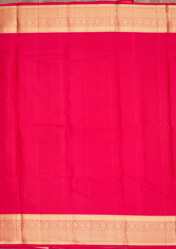 Rani Pink Dharmavaram Pure Silk Saree