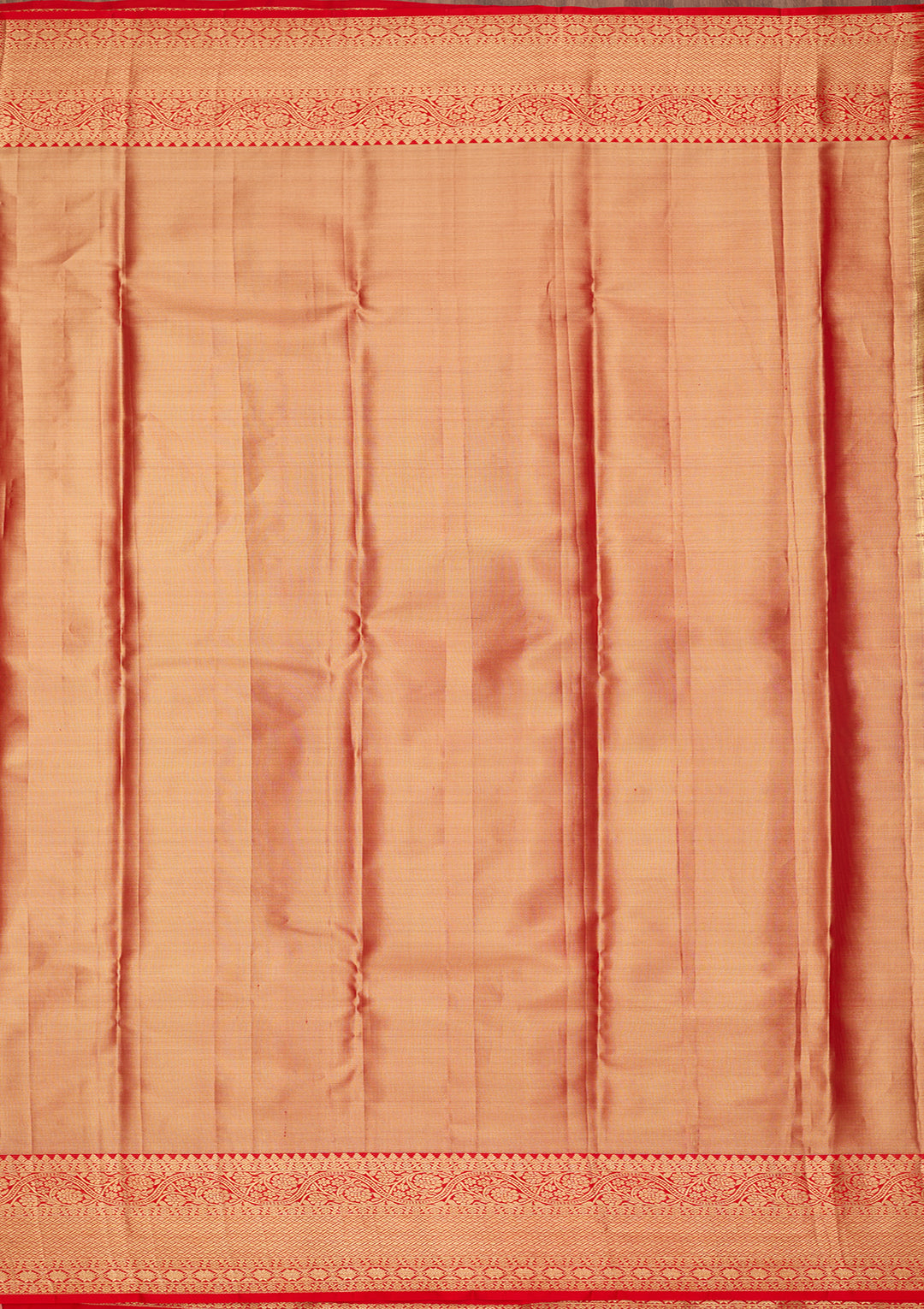 Red Silk Jaal Saree With Matching Blouse Piece