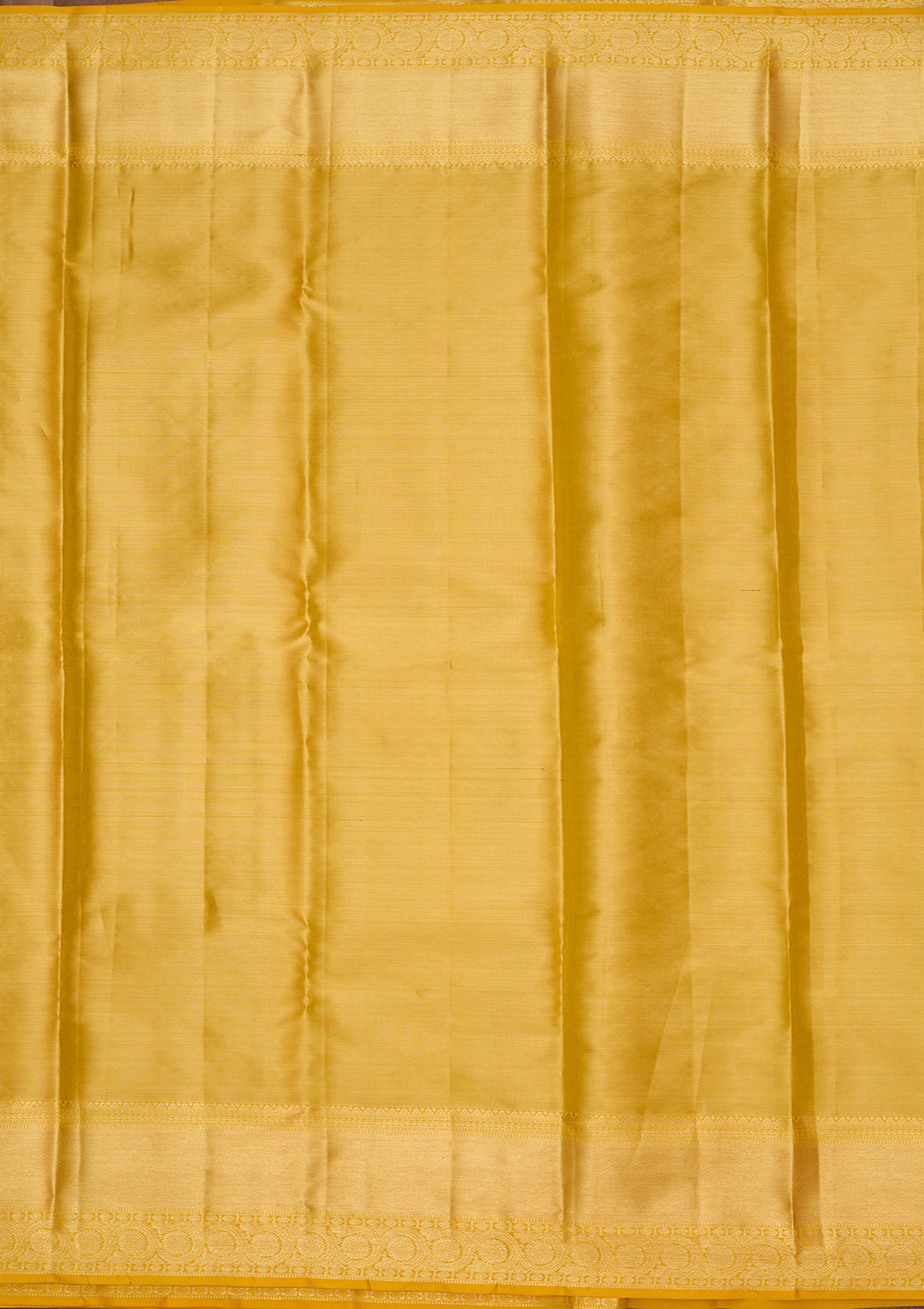 Yellow Silk Jaal Saree With Matching Blouse Piece