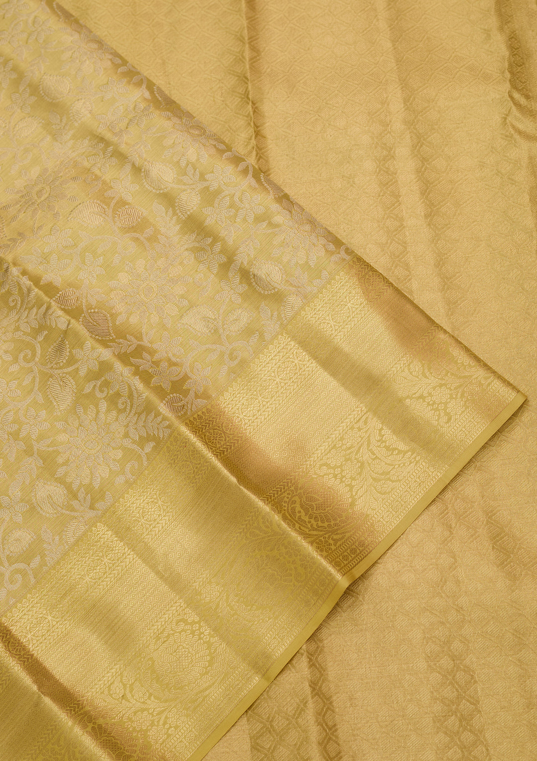 Pista Green Dharmavaram Pure Silk Saree