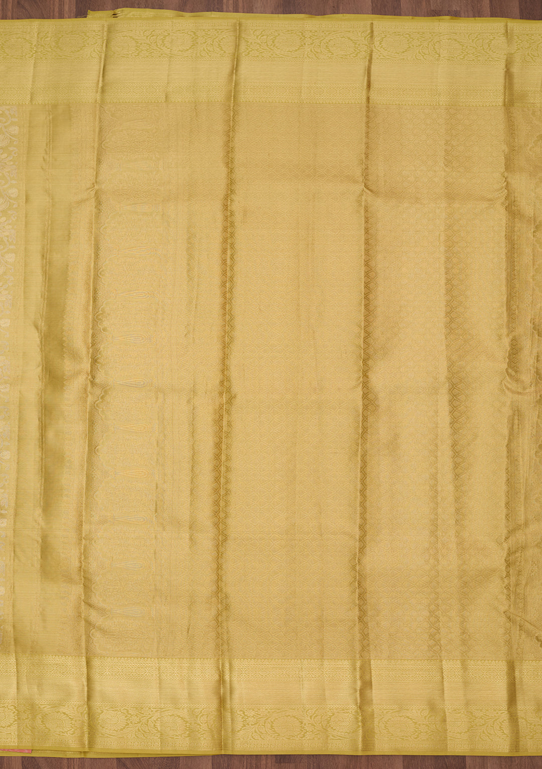 Pista Green Dharmavaram Pure Silk Saree