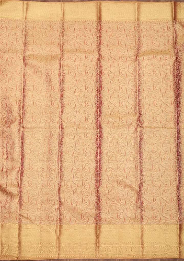 Gold Dharmavaram Pure Silk Saree