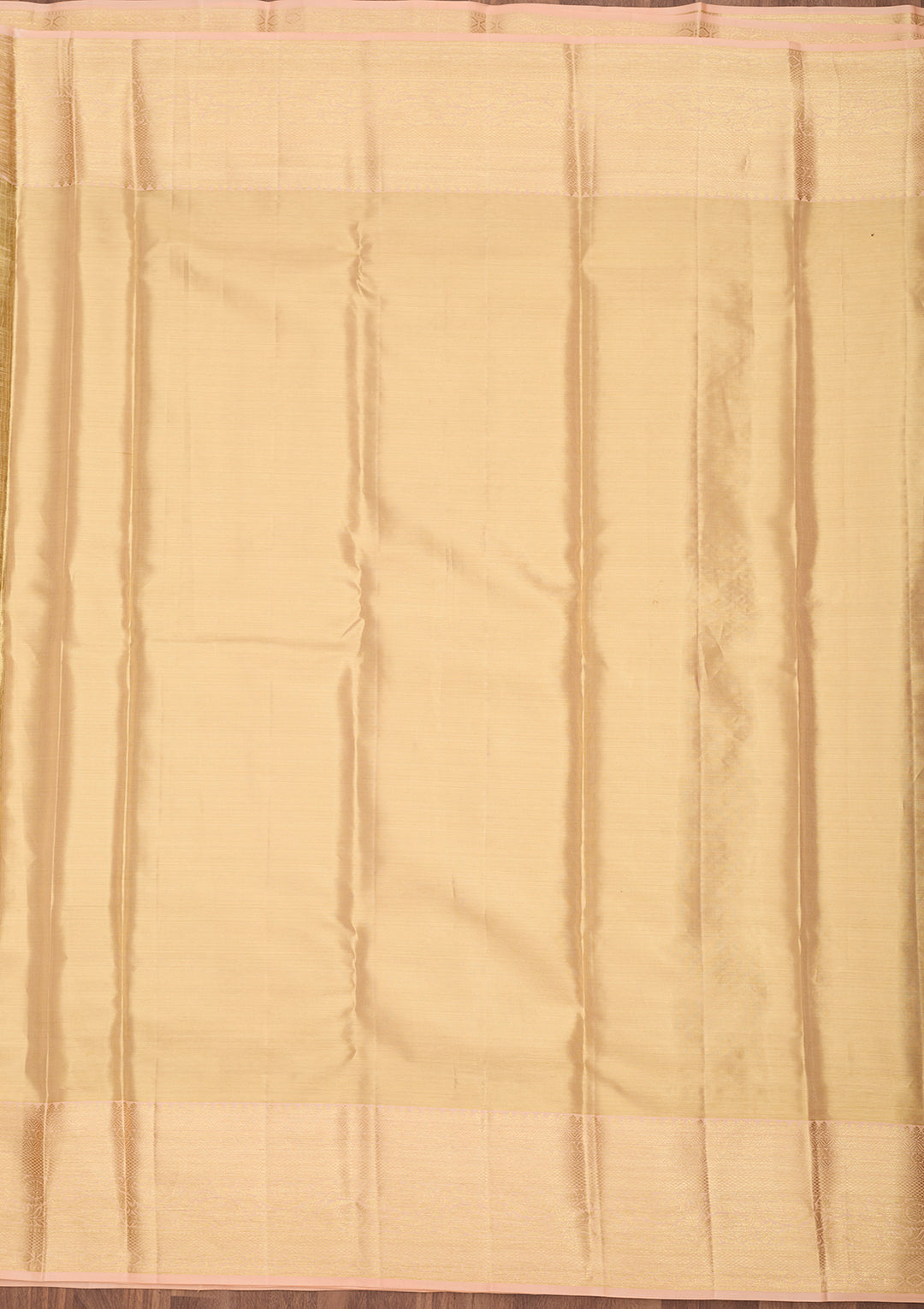 Beige Dharmavaram Pure Silk Saree