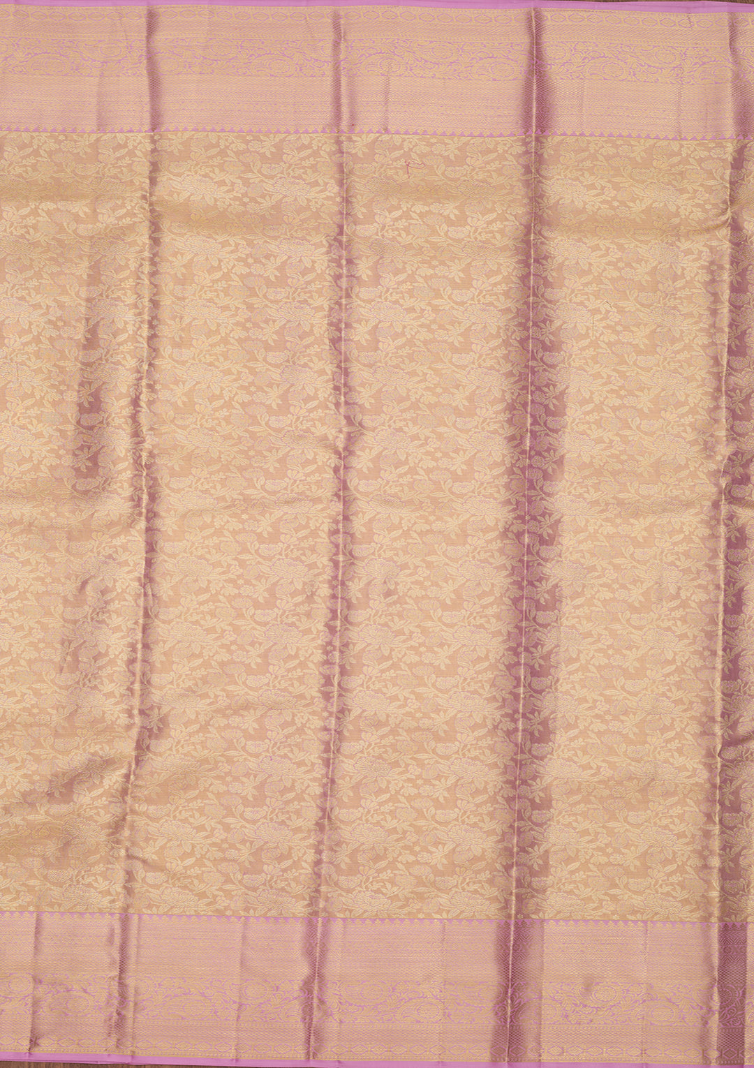 Lavender Dharmavaram Pure Silk Saree