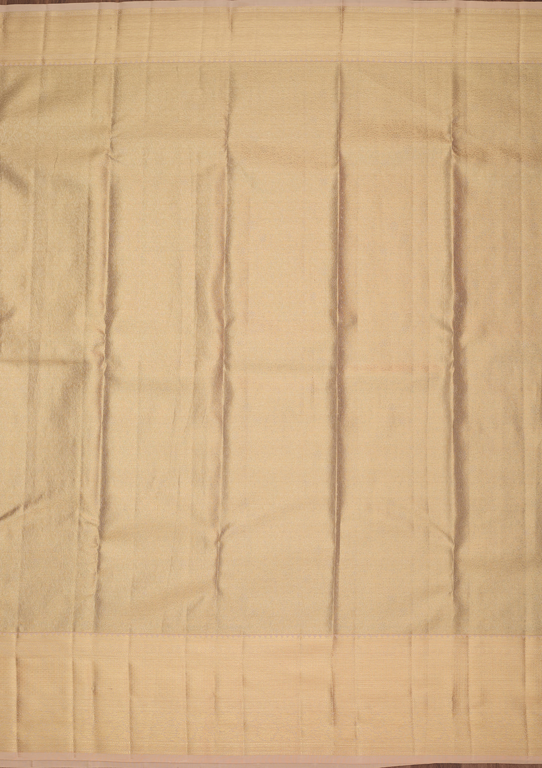 Beige Silk Jaal Saree With Matching Blouse Piece
