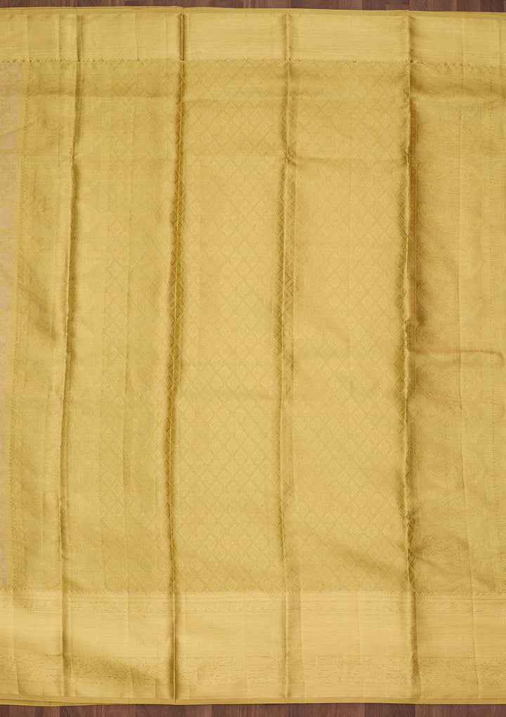 Gold Dharmavaram Pure Silk Saree