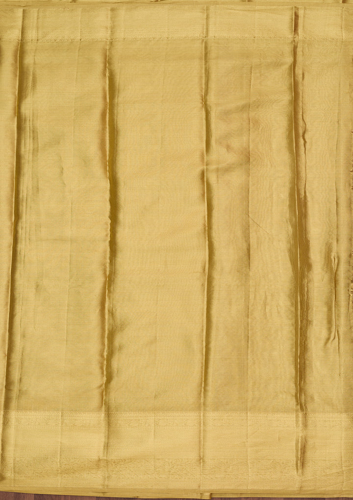 Gold Dharmavaram Pure Silk Saree