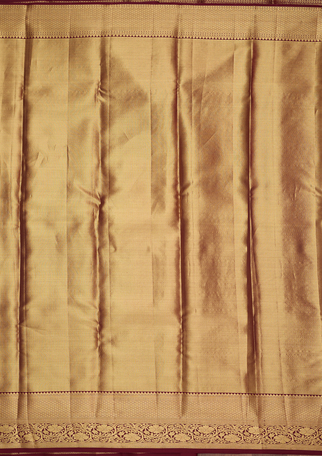 Maroon Dharmavaram Pure Silk Saree