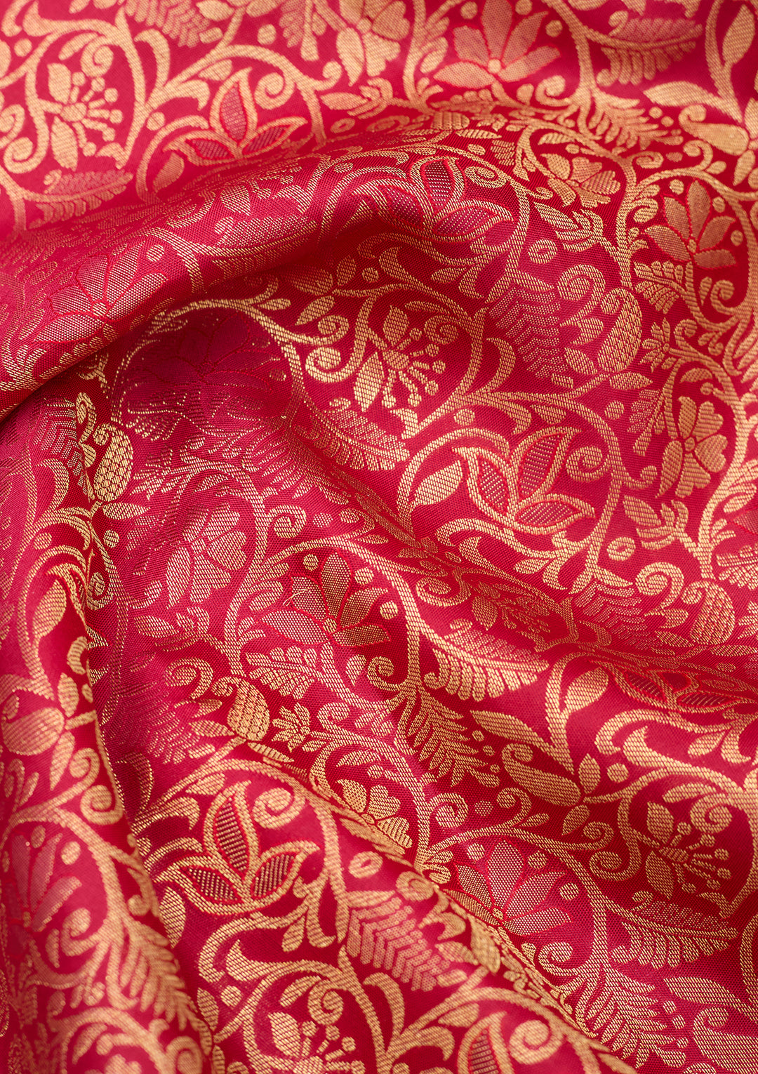 Rani Pink Dharmavaram Pure Silk Saree