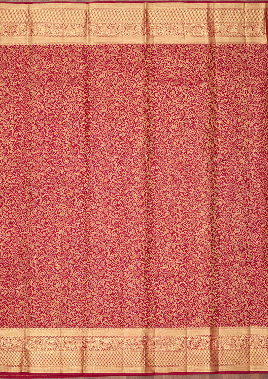 Rani Pink Dharmavaram Pure Silk Saree
